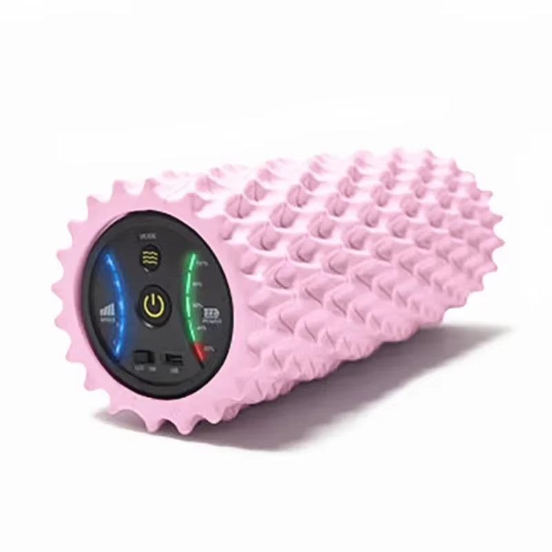 Electric vibrating foam roller for muscle recovery