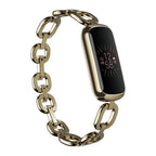 Smart bracelet with decorative chain wristband for stylish everyday wear