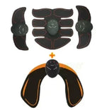 EMS hip stimulator pad glowing orange, front view